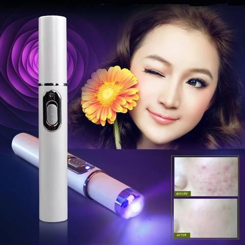 Blue Light Therapy Acne Soft Scar Wrinkle Pen Laser Removal Treatment Device