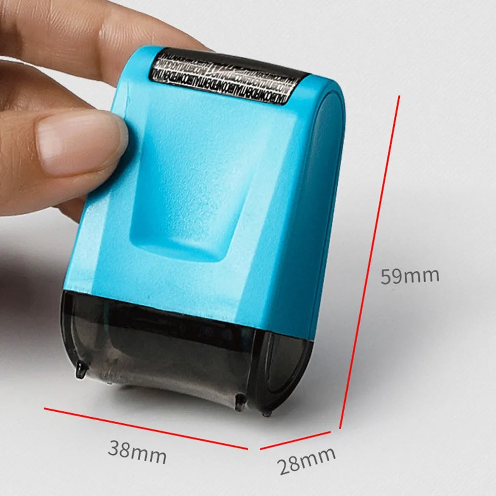 2Pcs Anti-Theft Protection Confidential Data Guard Stamp Roller