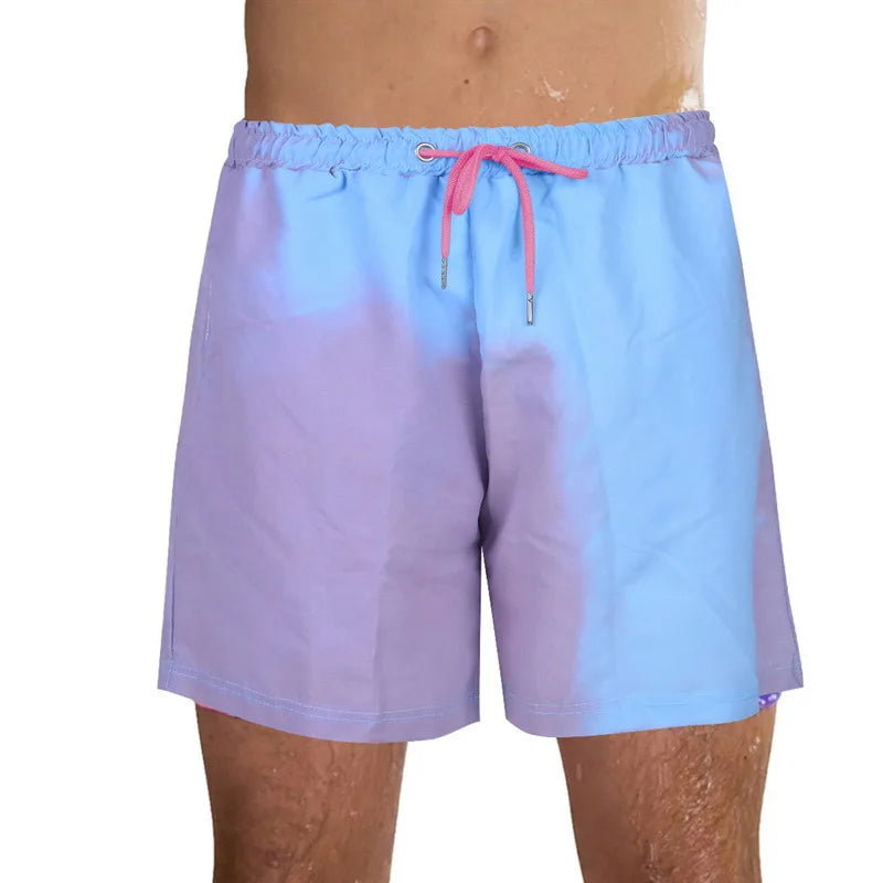 Magical Color Change Beach Summer Men Swimming Trunks Shorts