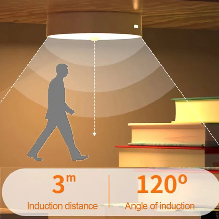 Rechargeable Motion Sensor USB Night Light LED Lamp