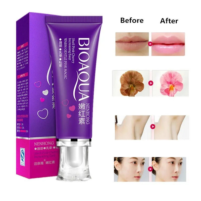 BIOAQUA Whitening Cream for Lips, Nipples, Labia, Feminine Pink Girl Cream - 30G