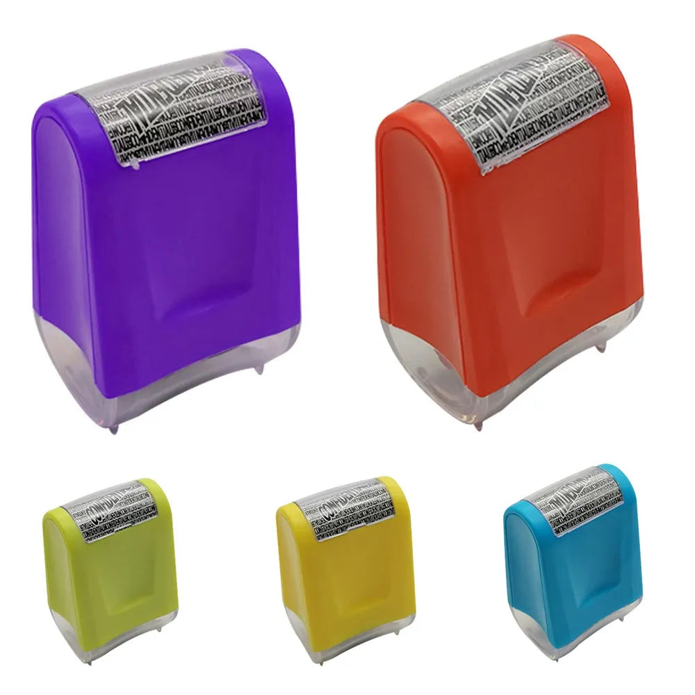 2Pcs Anti-Theft Protection Confidential Data Guard Stamp Roller