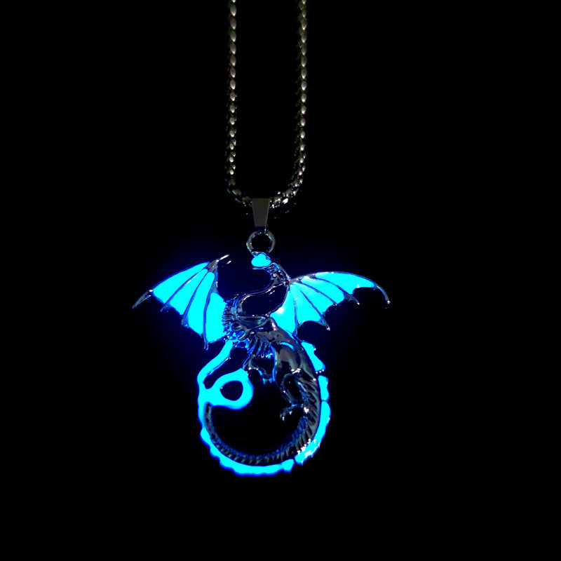 Dragon Titanium Steel Luminous Necklace