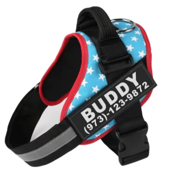 Personalized Reflective Adjustable Harness Vest For Small and Large Pet