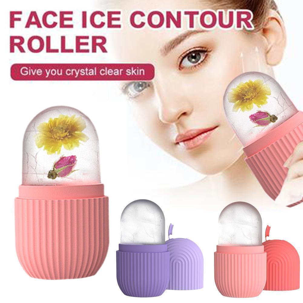 Silicone Ice Cube Mold Massager Ball Roller Face Lifting Tool