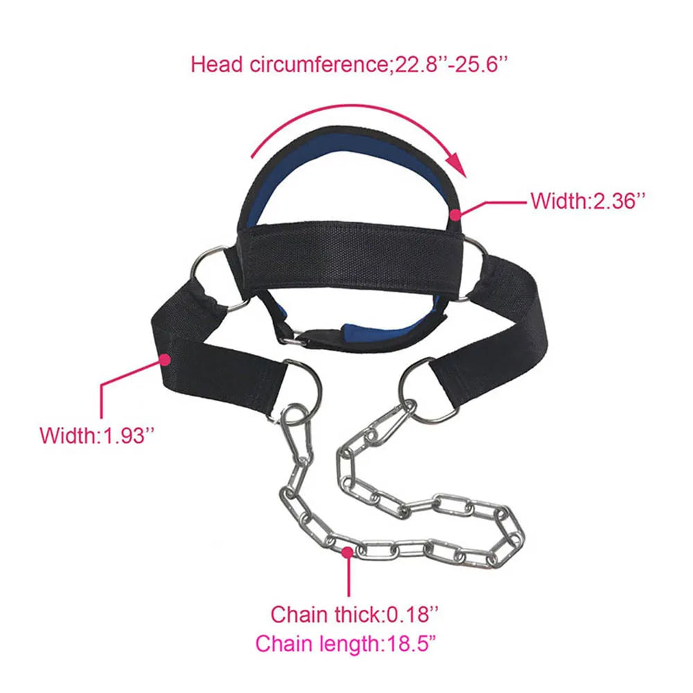 Head And Neck Training Harness Adjustable Exercise Strap Weight Bearing cap