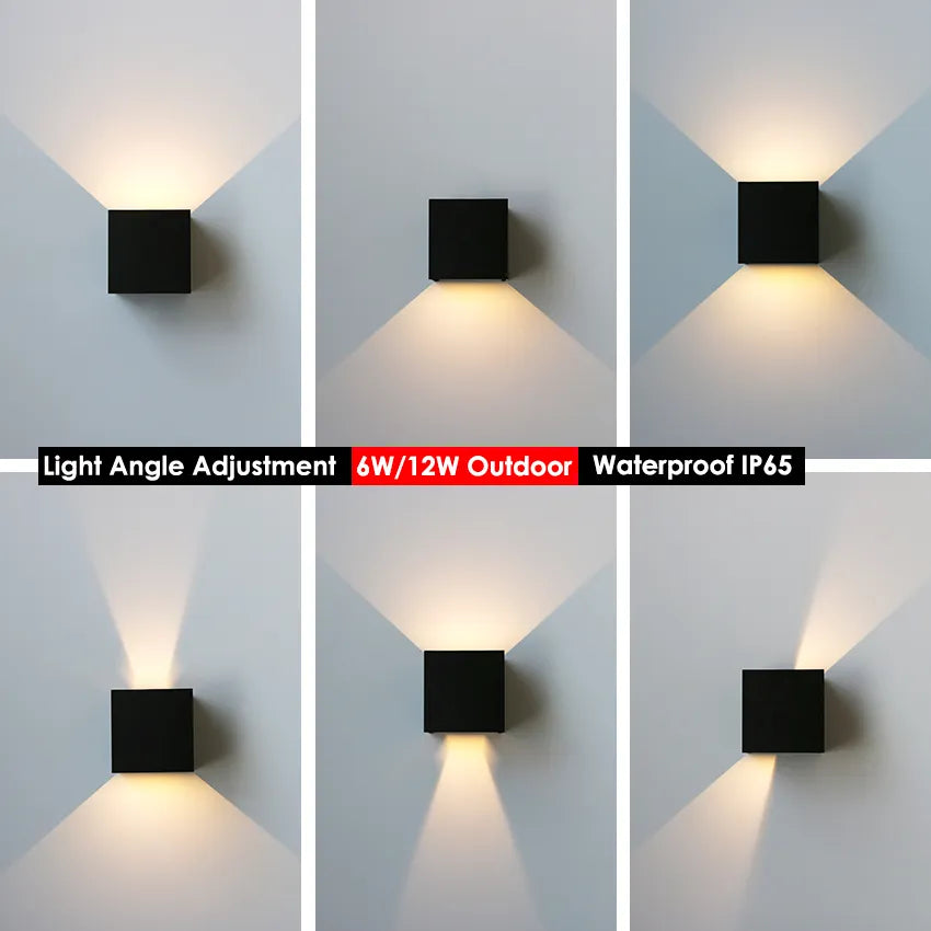 LED Outdoor Waterproof IP65 Porch Wall Light Lamp