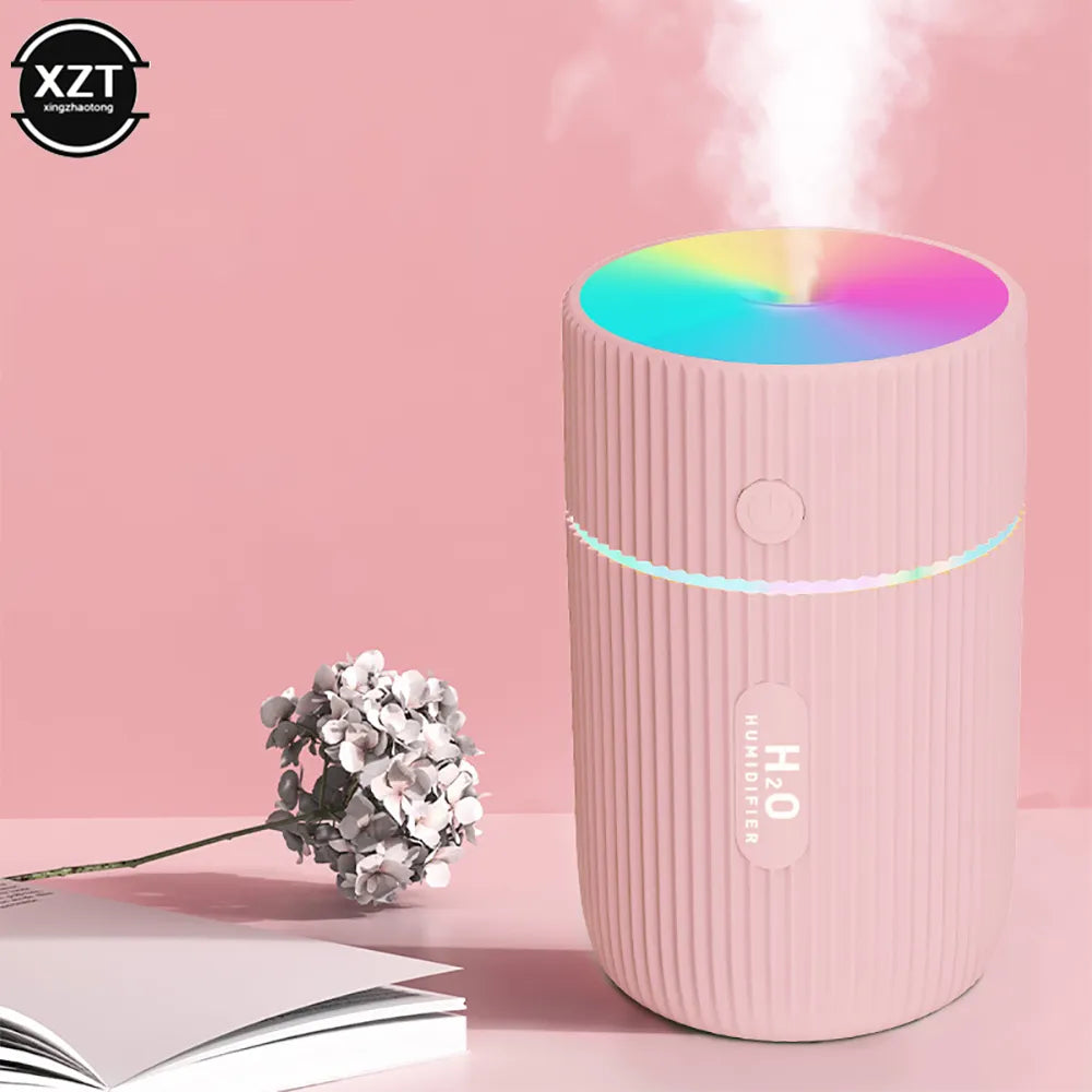 Mini Car Air Humidifier Portable Air Freshener With LED Light