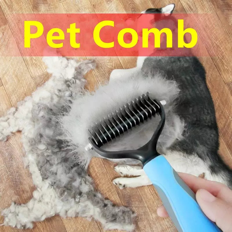 Hair Removal Comb Brush Double sided Shedding Tools For Pets