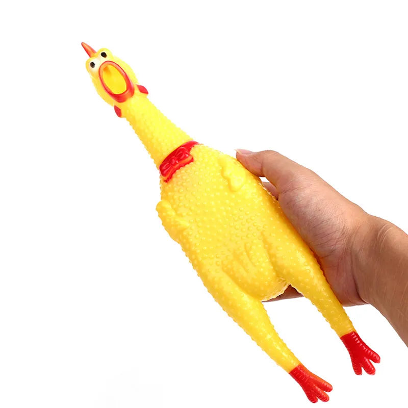 Squeaky Rubber Screaming Chicken Toys For Dogs