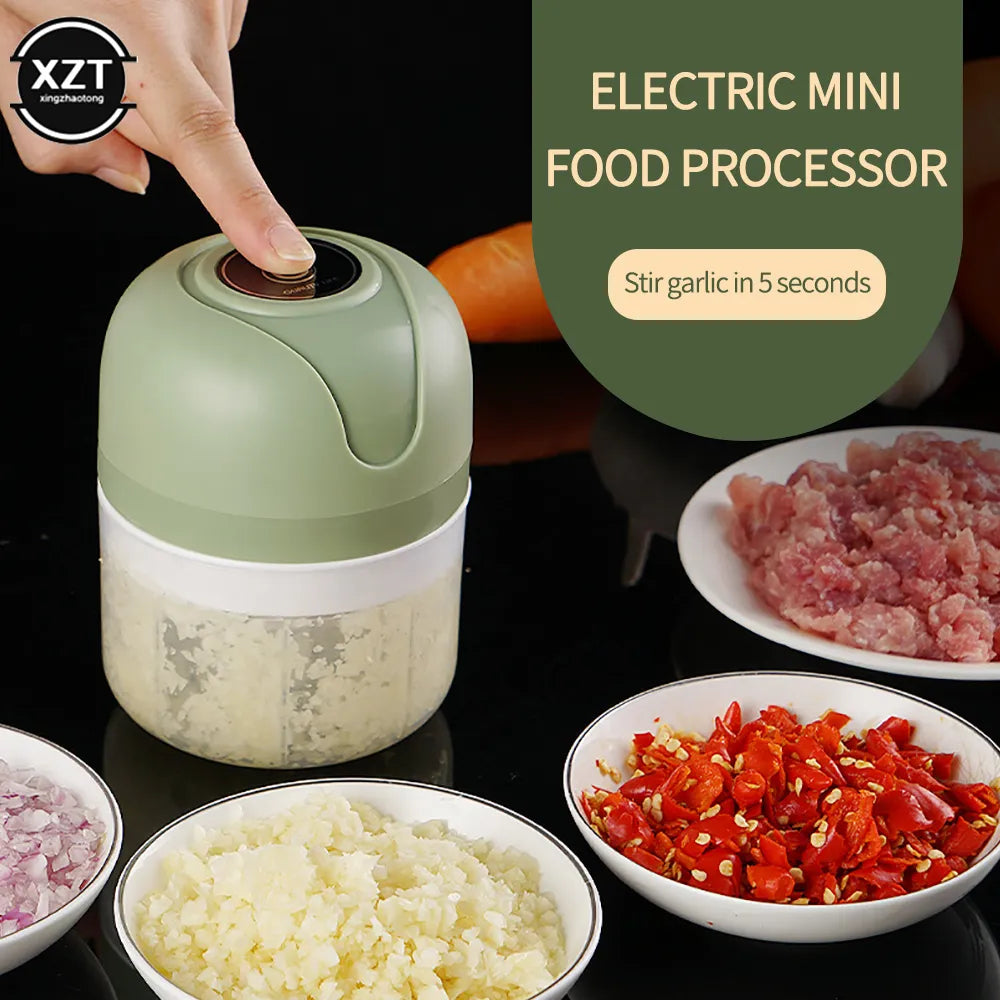 Mini Electric Masher Machine Vegetable Crusher Kitchen Tool