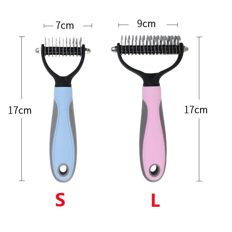 Hair Removal Comb Brush Double sided Shedding Tools For Pets