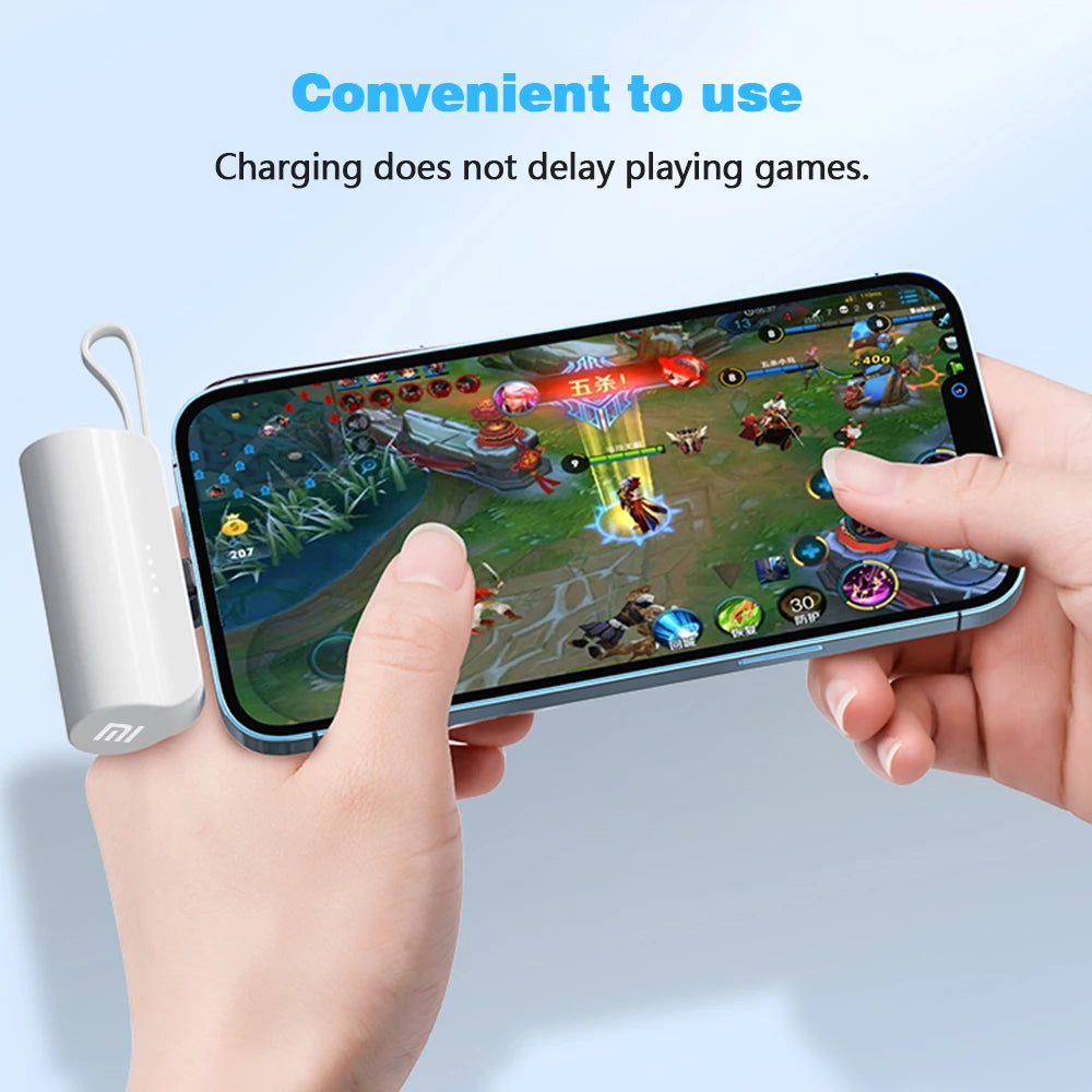 Xiaomi MIJIA  2 in 1 Power Bank 10000mAh Built in Cable Portable Charger For iPhone Samsung Xiaomi