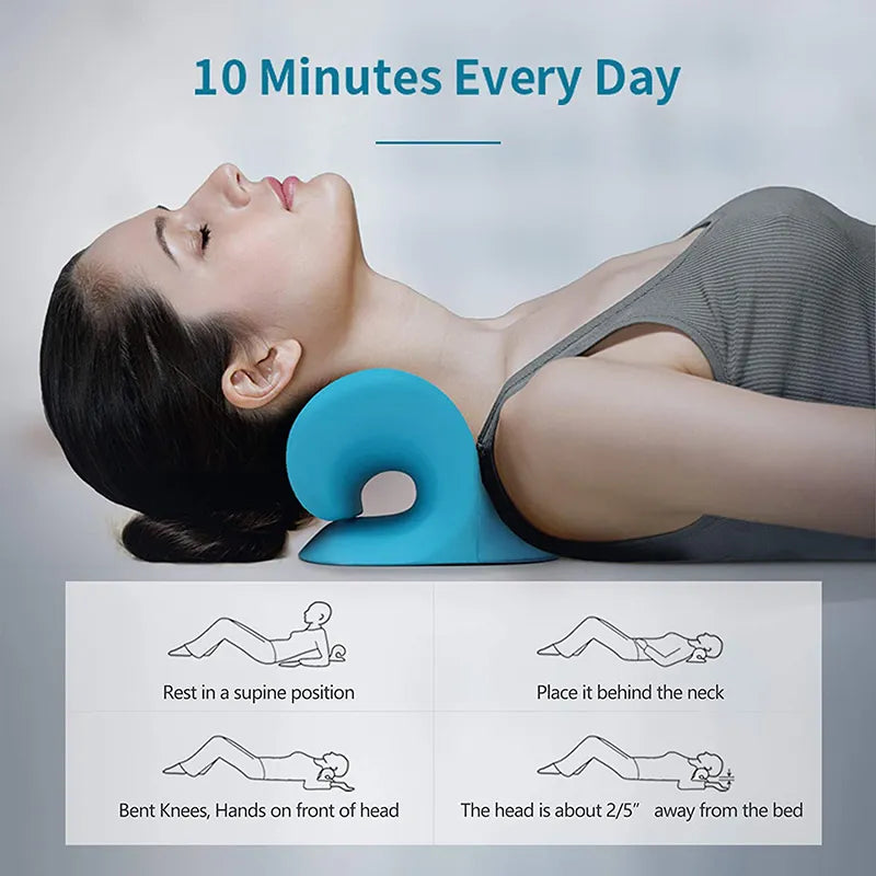 Neck Stretcher Massager Traction Pillow