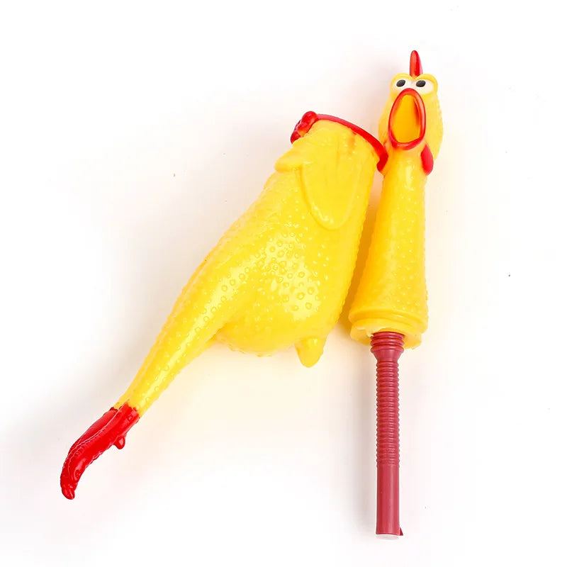 Squeaky Rubber Screaming Chicken Toys For Dogs