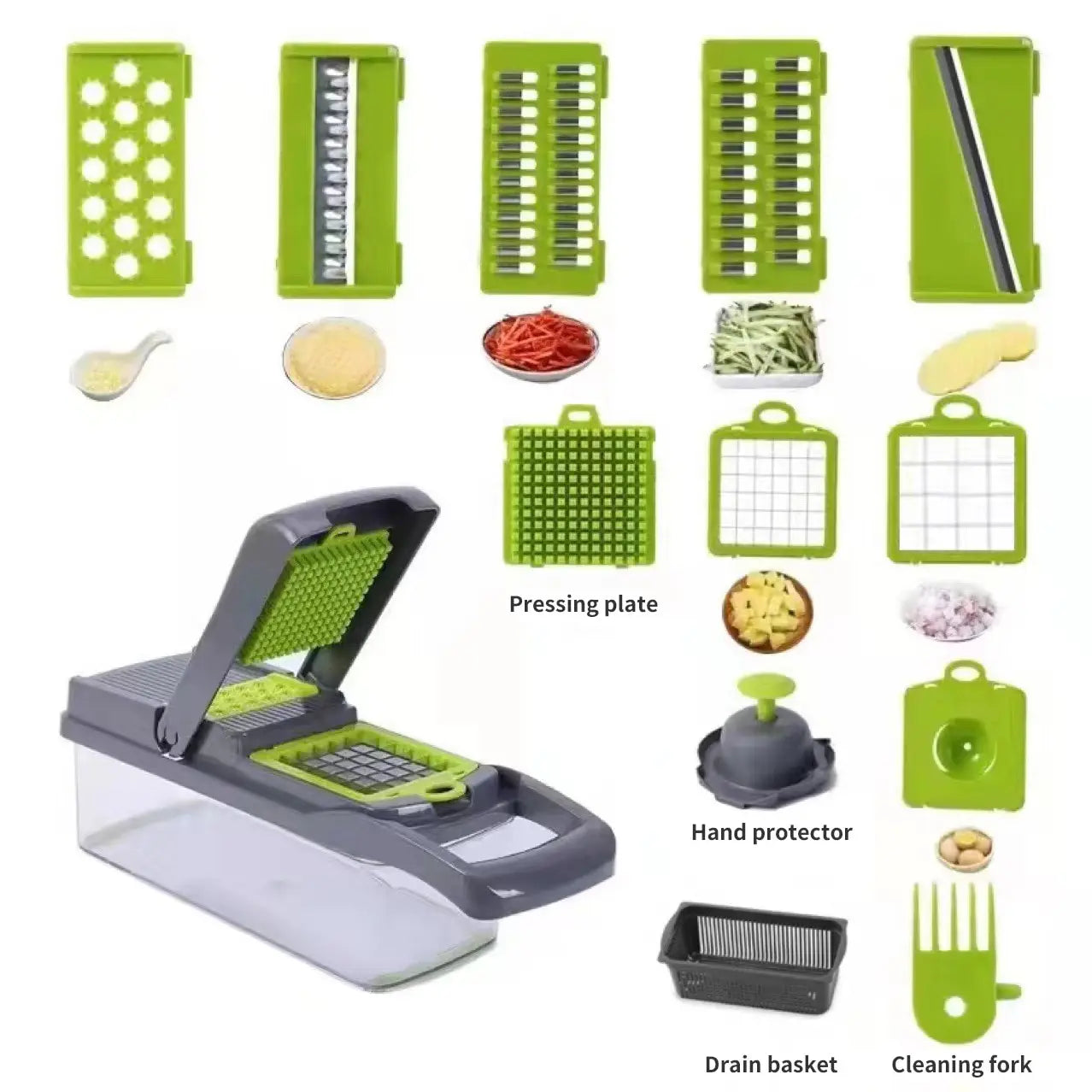 12 in 1 Multifunctional Vegetable Slicer With Basket