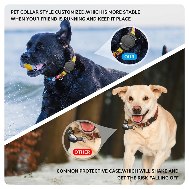 For Apple Air Tag Dog Collar Holder Waterproof Protective Airtag Holder Case