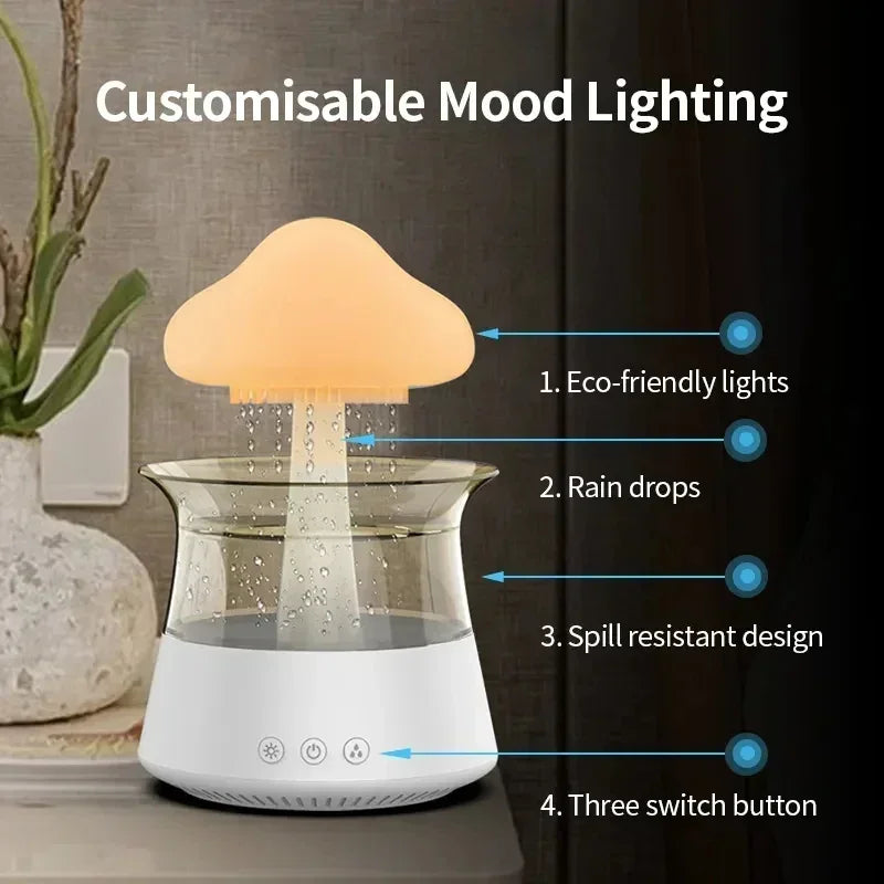 Rain Cloud Humidifier 7 Color Light Essential Oil Diffusers