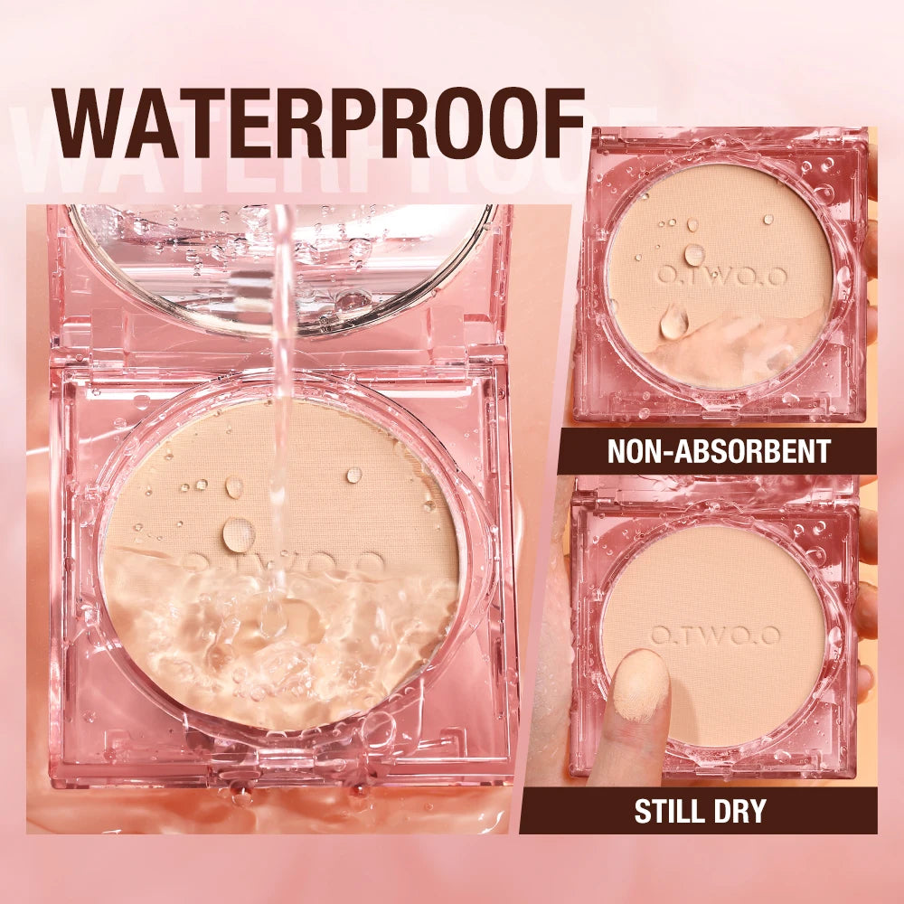 O.TWO.O Oil-control 24 Hours SPF 30 PA+++  Long Lasting Waterproof Matte Face Setting Compact Powder