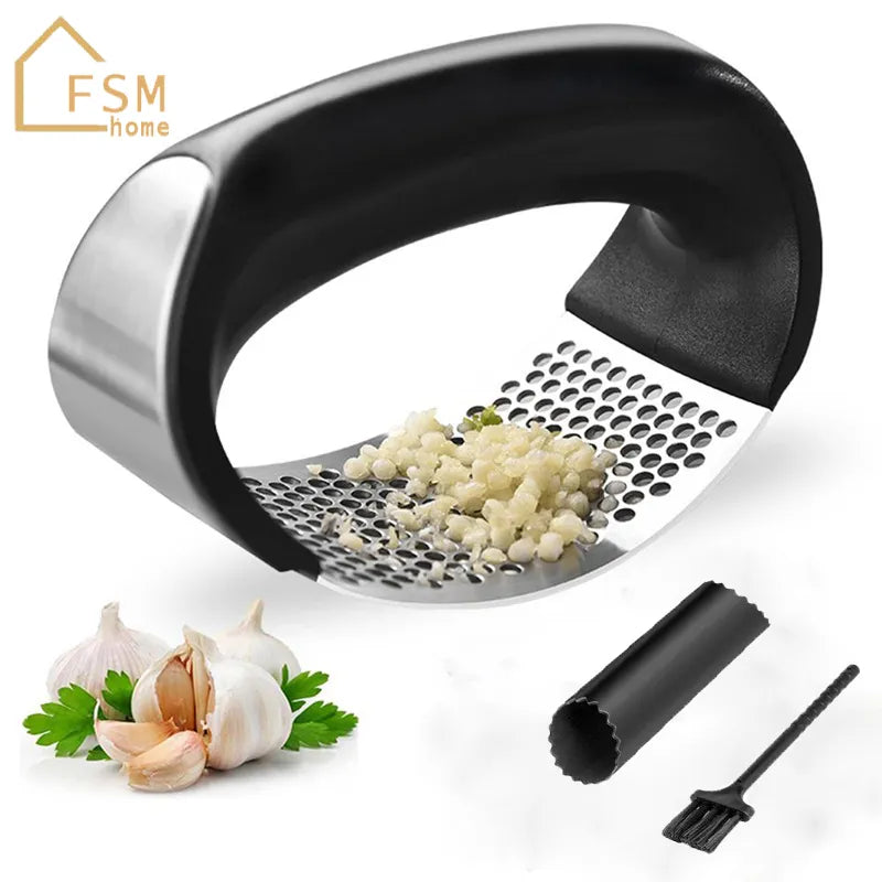 Stainless Steel Manual Garlic Press