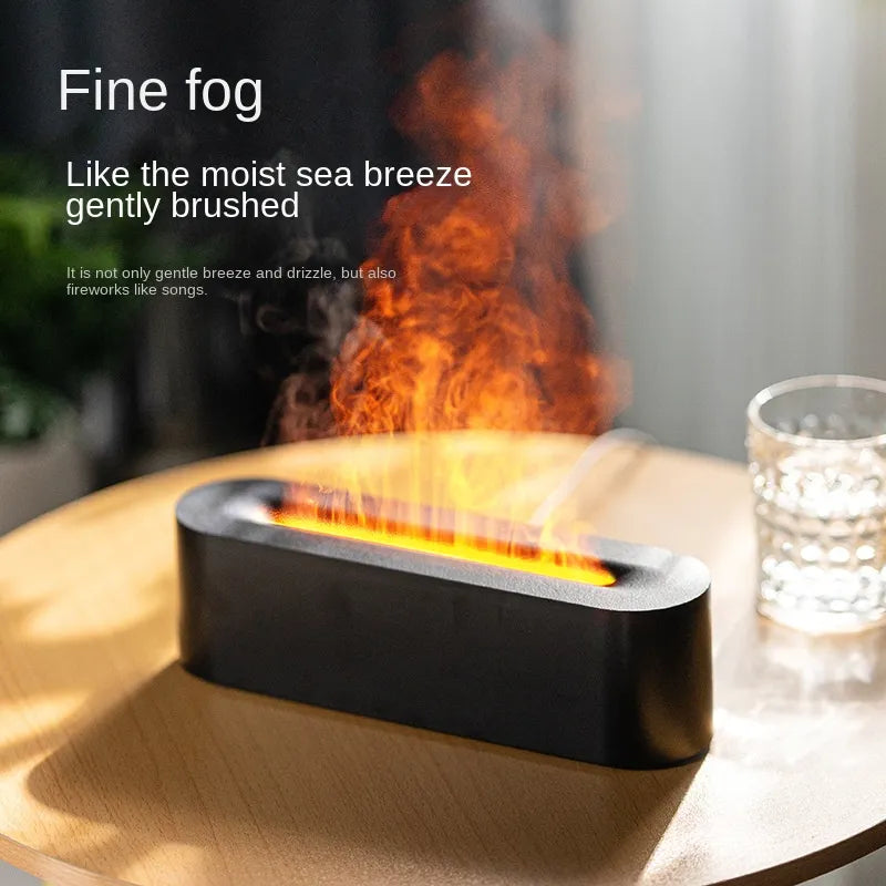 Flame Aroma Ultrasonic Cool Mist Essential Oil Diffuser