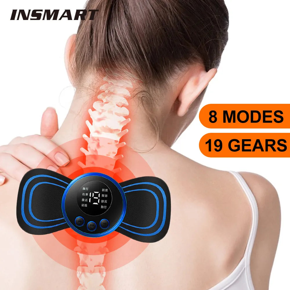 EMS Neck Massager Muscle Pain Relief Health Care Device