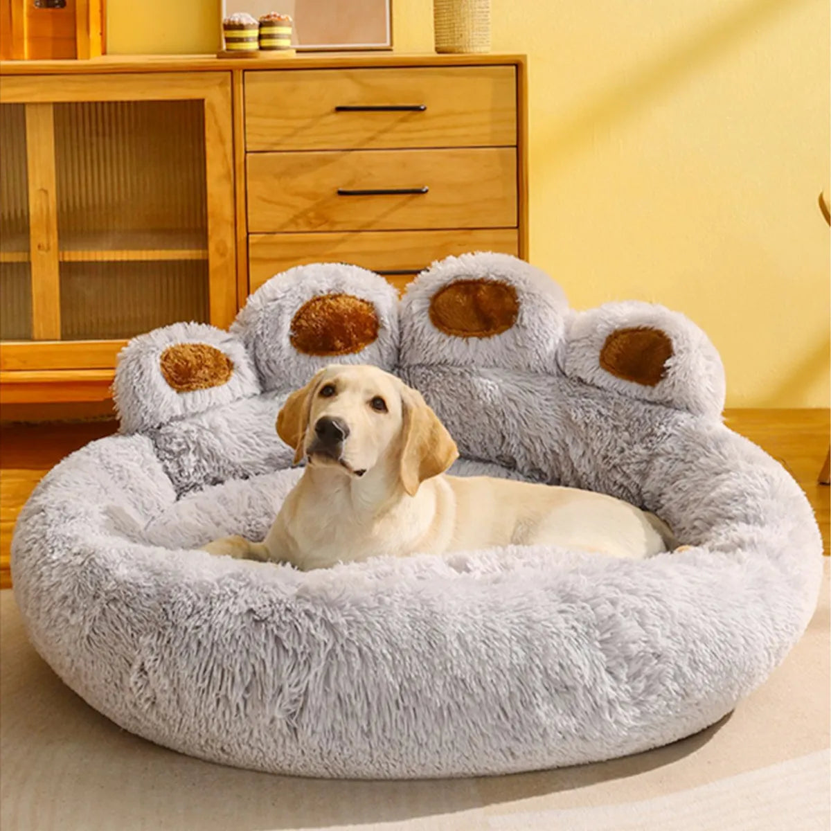 Sofa Beds Kennel Plush Warm Basket For Pets