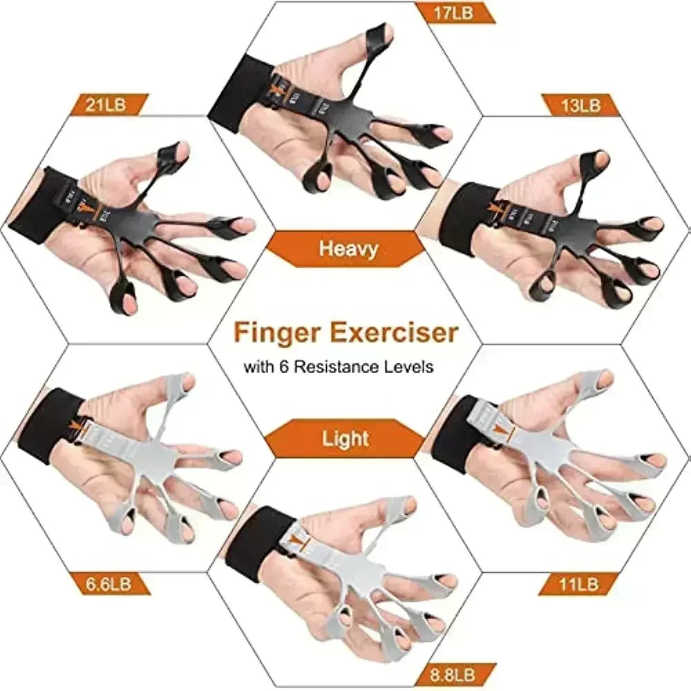 Silicone Grip Training and Exercise Hand Strengthener Stretcher Finger Exercise