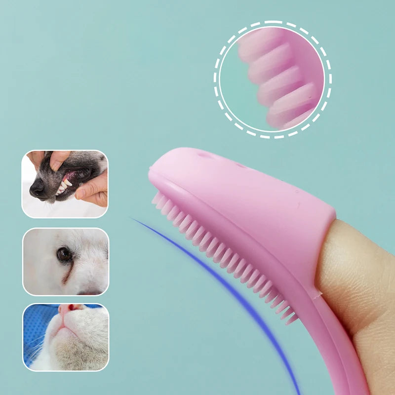 Soft Finger Pets Cleaning Grooming Brush