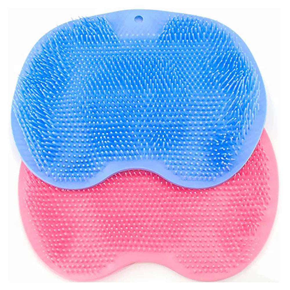 Silicone Foot & Back Body Sucker Wall Mat Shower Scrubber