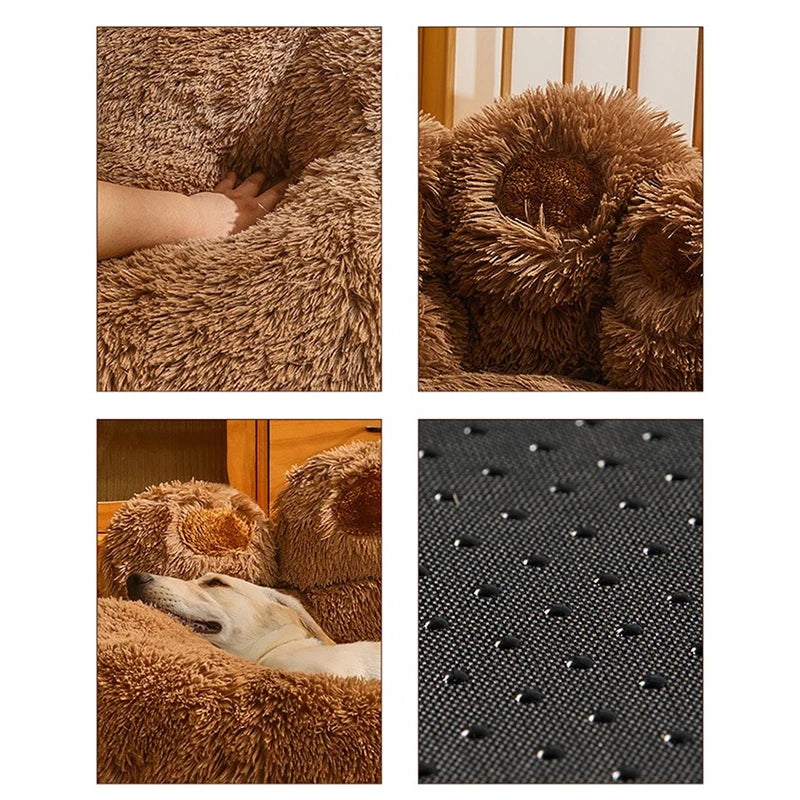 Sofa Beds Kennel Plush Warm Basket For Pets