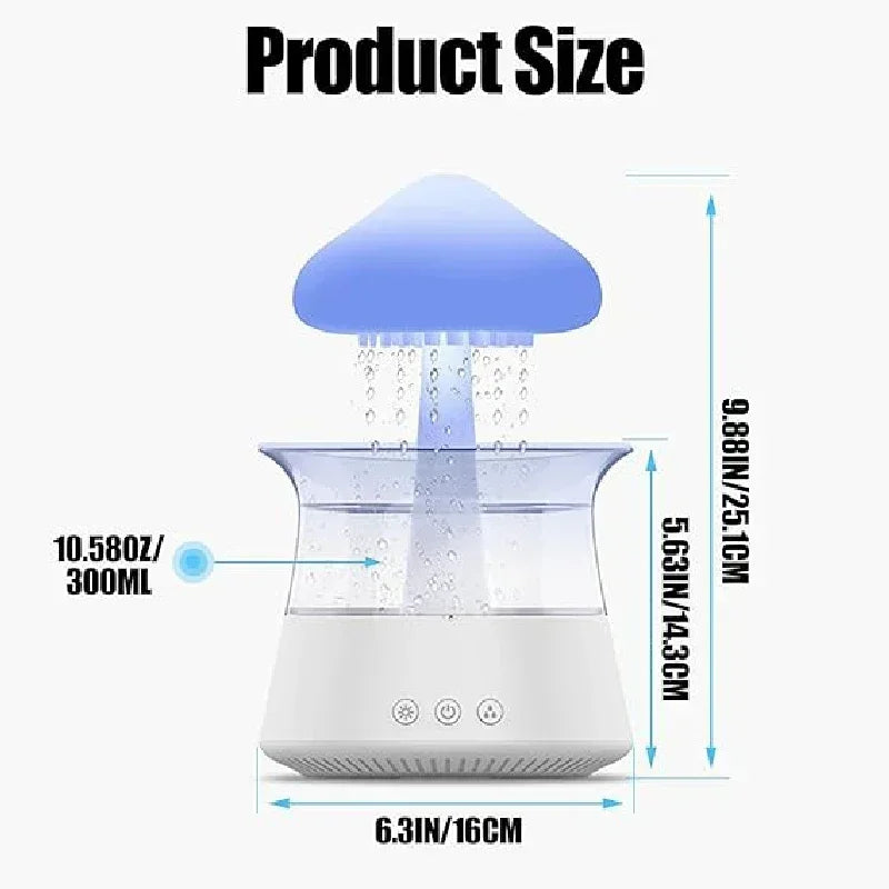 Rain Cloud Humidifier 7 Color Light Essential Oil Diffusers