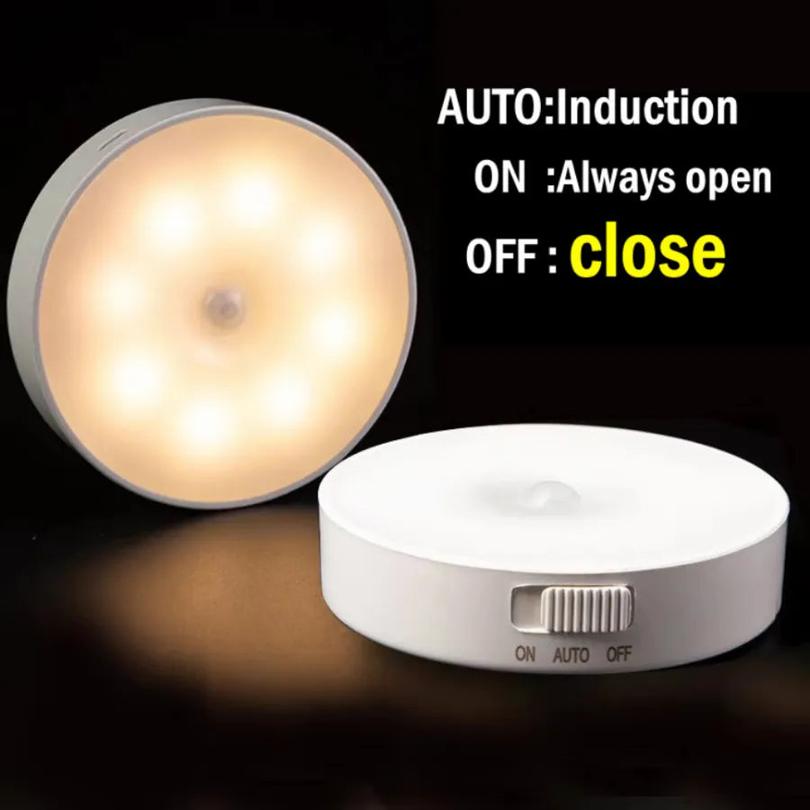 Rechargeable Motion Sensor USB Night Light LED Lamp