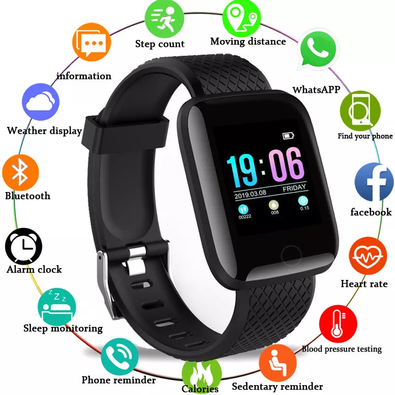 Heart Rate Monitor Fitness Tracker Smart Watch