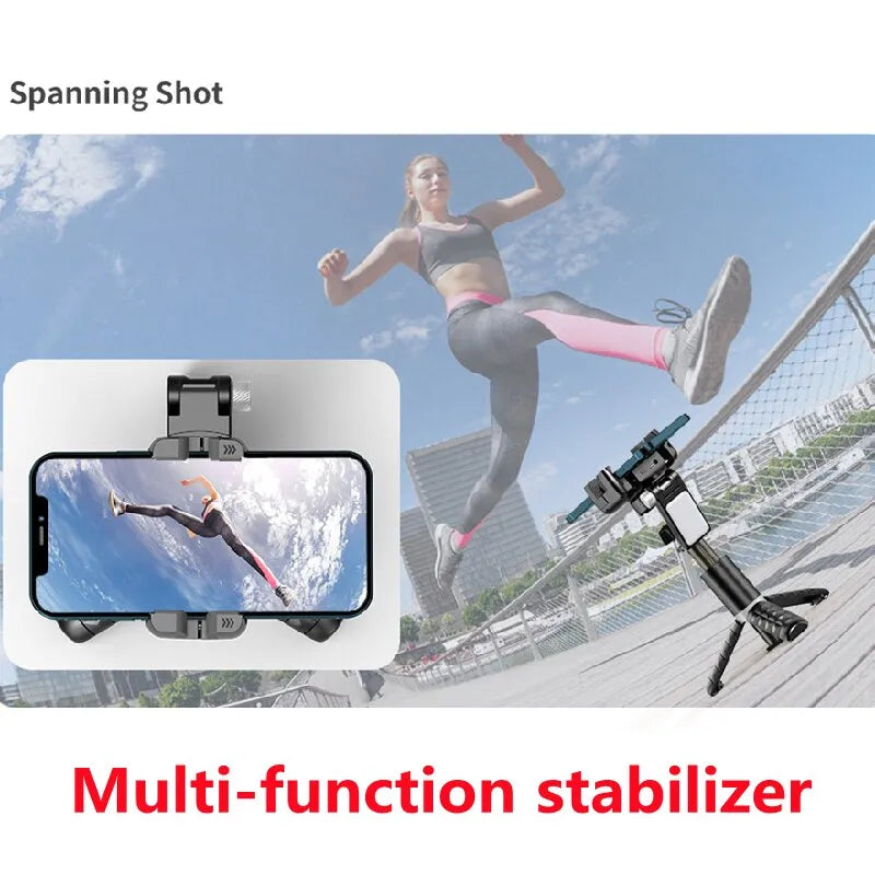 360 Rotation Following Shooting Mode Gimbal Stabilizer Selfie Stick Tripod