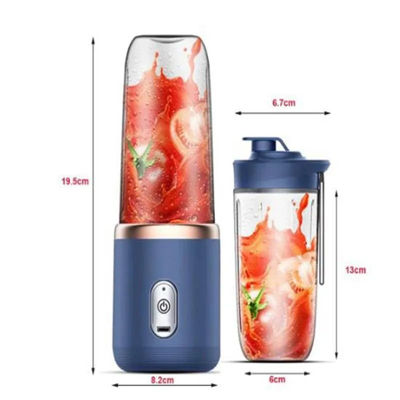 Portable Small Electric Juicer Stainless Steel Fruit Smoothie Blender