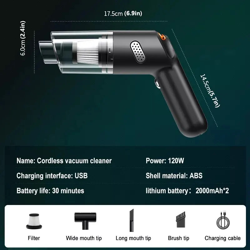 15000Pa Wireless Mini Handheld Vacuum Cleaner