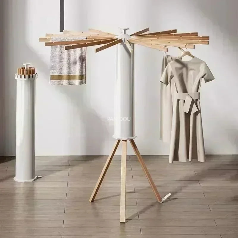 Installation-free Tripod Clothes Foldable Drying Rack