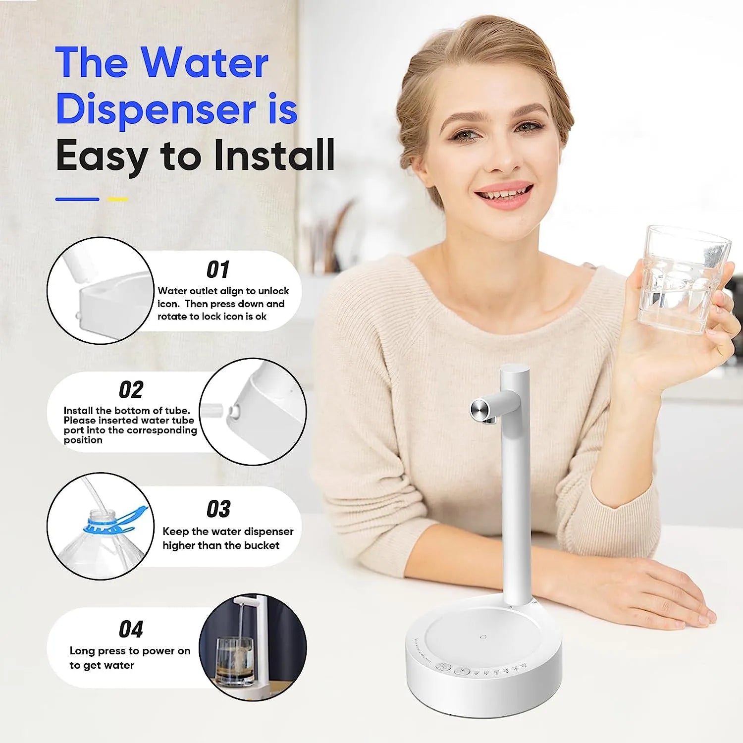 Automatic Smart Electric Desktop Water Bottle Dispensers