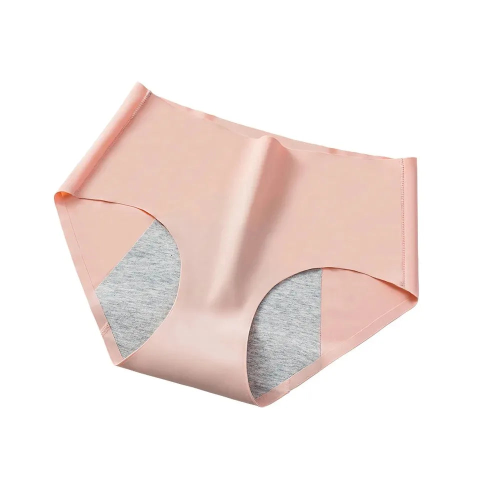 Ice Silk Solid Absorbent Leak Proof Menstrual Underwear