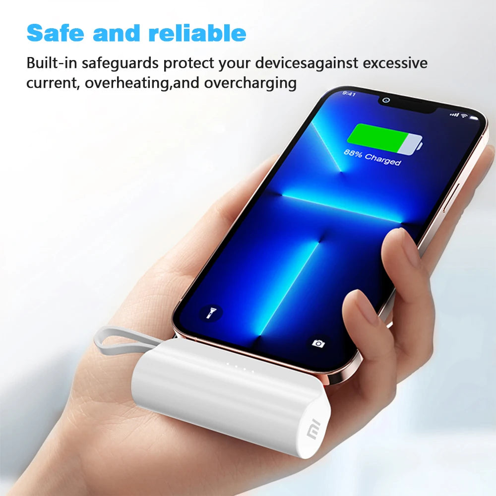 Xiaomi MIJIA  2 in 1 Power Bank 10000mAh Built in Cable Portable Charger For iPhone Samsung Xiaomi