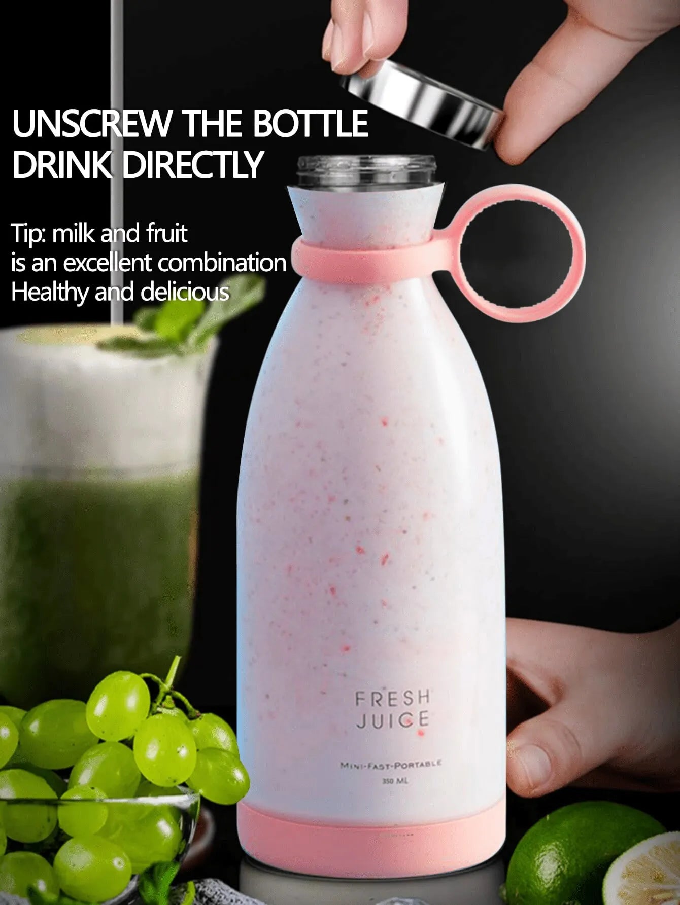 Reup 1400mAh 350ml Fresh Juice Mini Portable Smoothies Blender