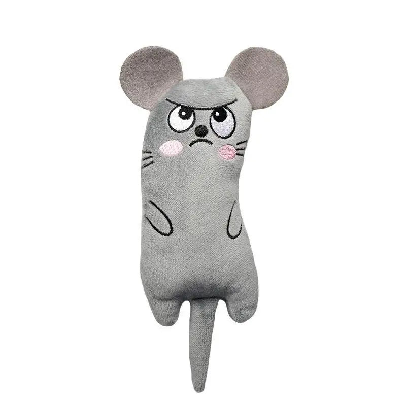 Funny Interactive Plush Mini Teeth Grinding Cat Toy