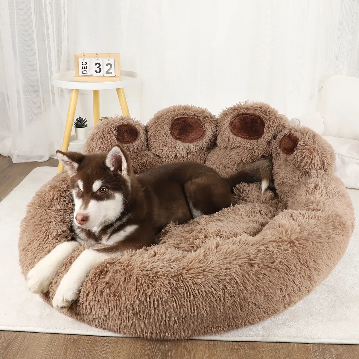 Sofa Beds Kennel Plush Warm Basket For Pets