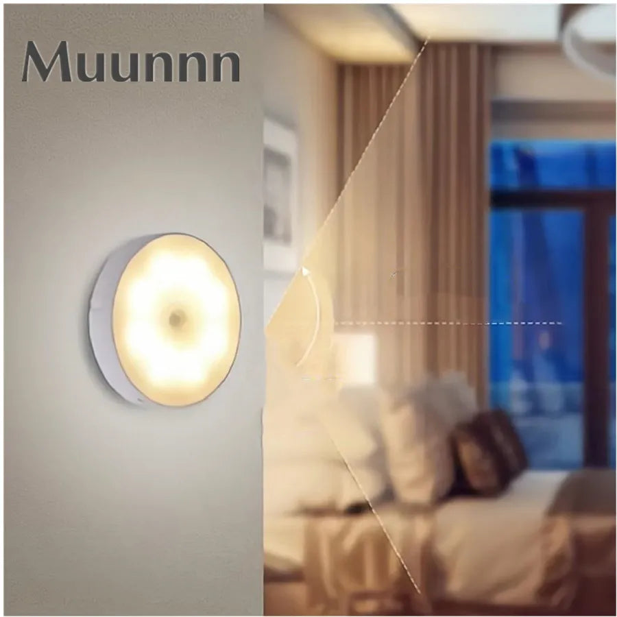 Rechargeable Motion Sensor USB Night Light LED Lamp