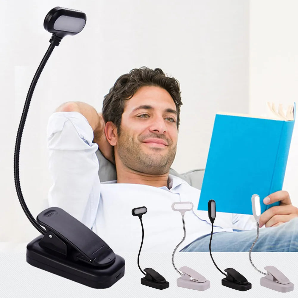 LED Flexible Night Light Mini Clip-On Study Desk Eye Protection Lamp