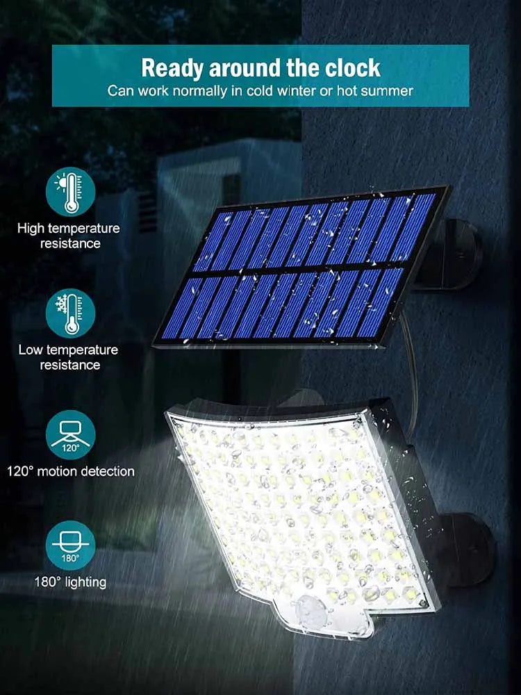 106LED Solar Light Outdoor Waterproof with Motion Sensor Floodlight