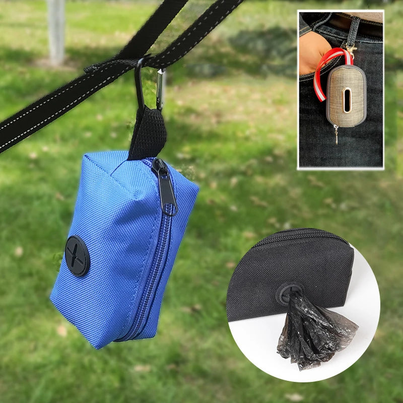 Portable Poop Bag Dispenser Garbage Bags Organizer Outdoor Pets Supplies