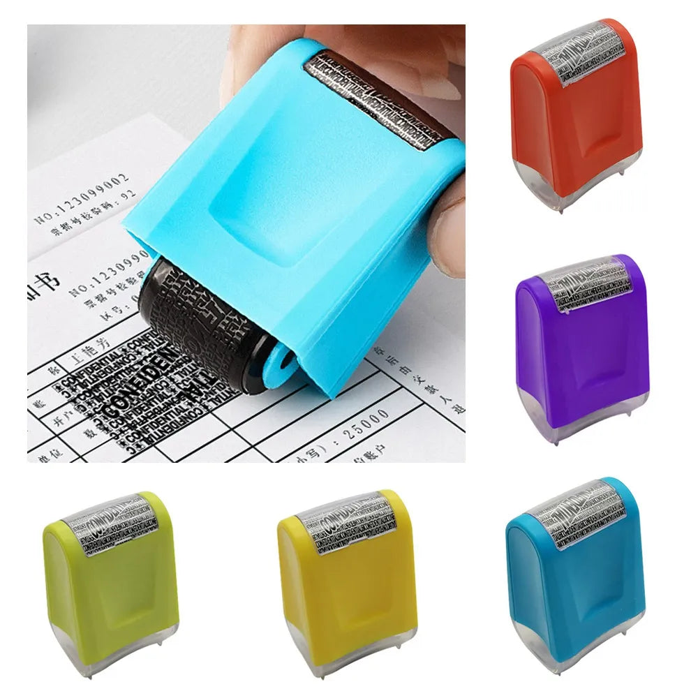 2Pcs Anti-Theft Protection Confidential Data Guard Stamp Roller