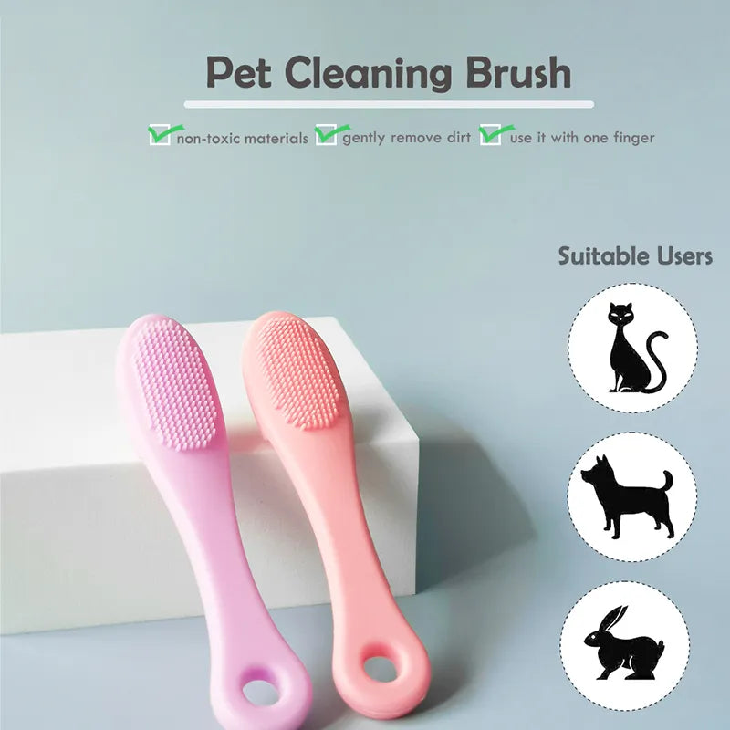 Soft Finger Pets Cleaning Grooming Brush